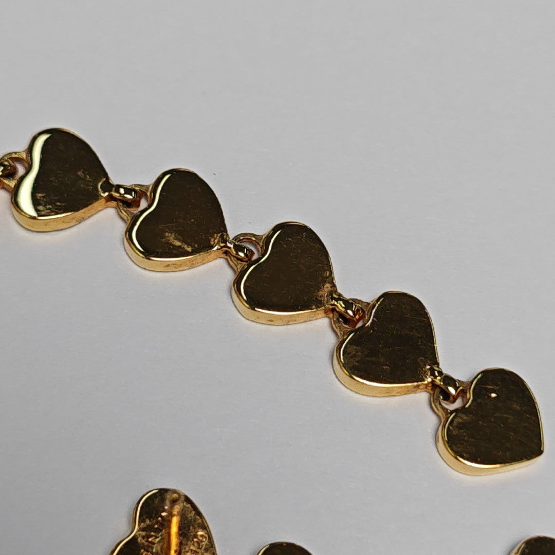 SACRES COEURS Brass Red Earrings