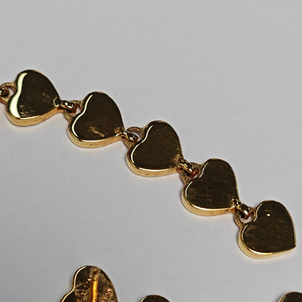 SACRES COEURS Brass Red Earrings