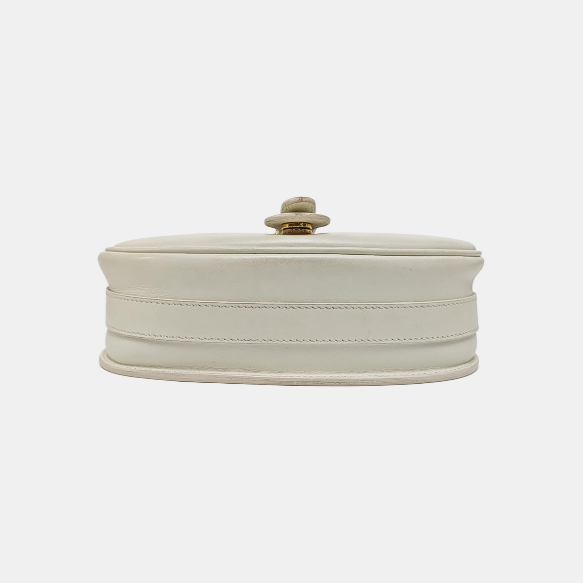 Bobby Medium Calfskin White