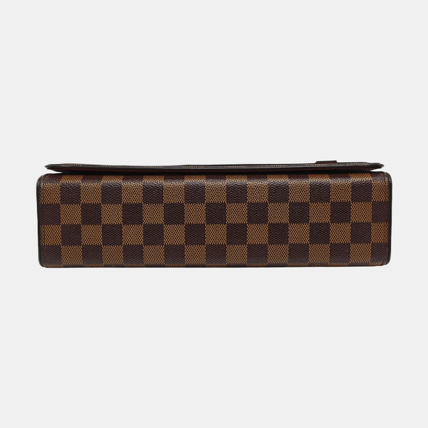 TRIBECA Damier Ebene Coated Canvas Brown