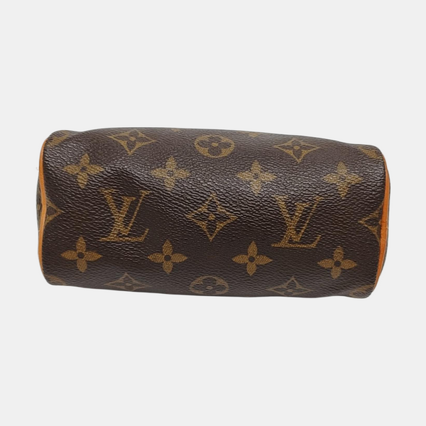 SPEEDY Nano Monogram Coated Canvas Brown