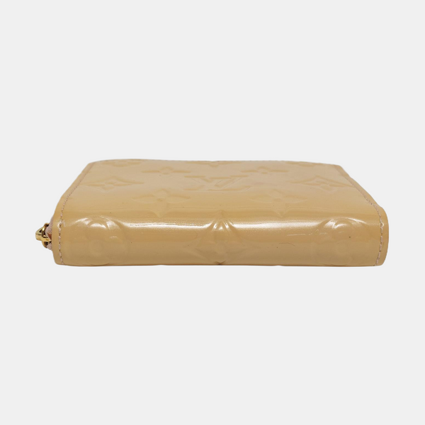 ZIPPY Monogram Patent Leather Yellow Wallet