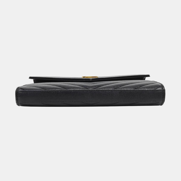 MONOGRAM Medium Chevron Calfskin Black
