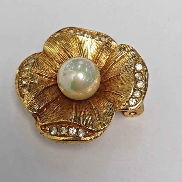 Metal Gold Clip On Earrings