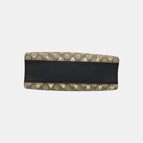 Padlock Small Monogram Coated Canvas Beige