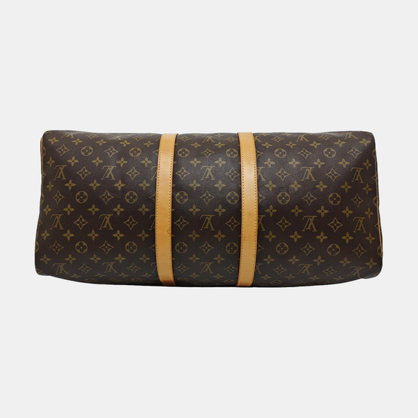 SAC SOUPLE 55 Monogram Coated Canvas Brown