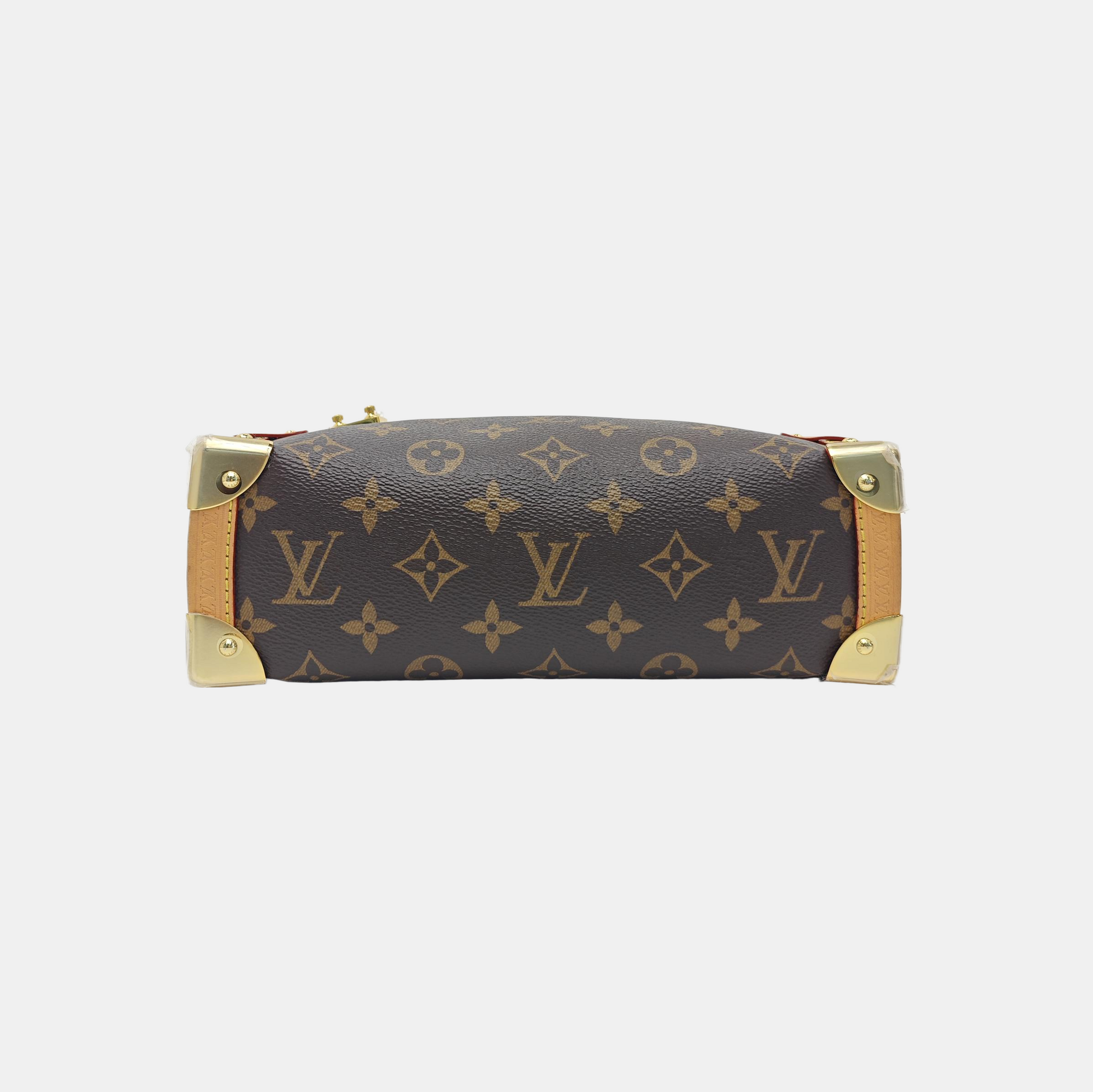 SIDE TRUNK MM Monogram Coated Canvas Brown