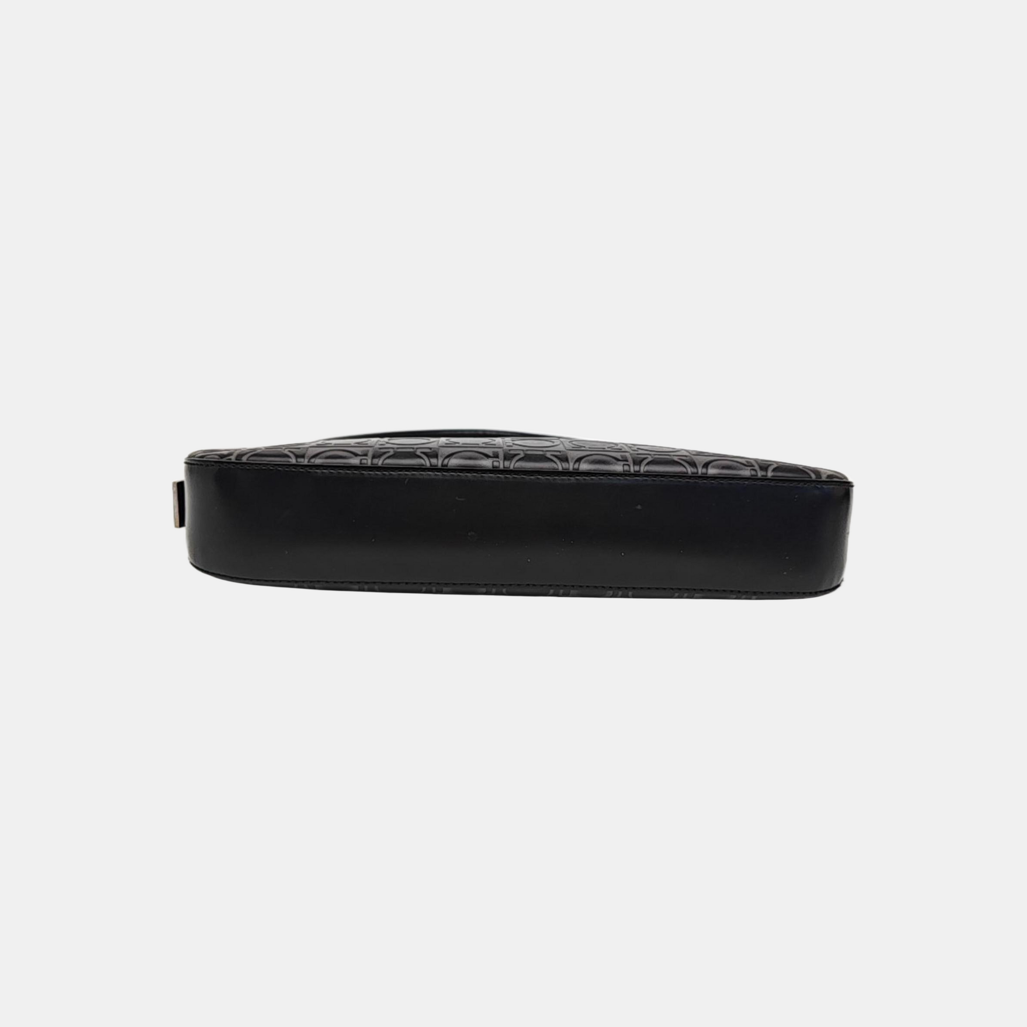 Calfskin Top Handle Bag Black