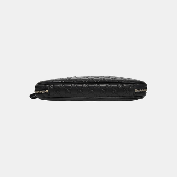 Monogram Calfskin Top Handle Bag Black