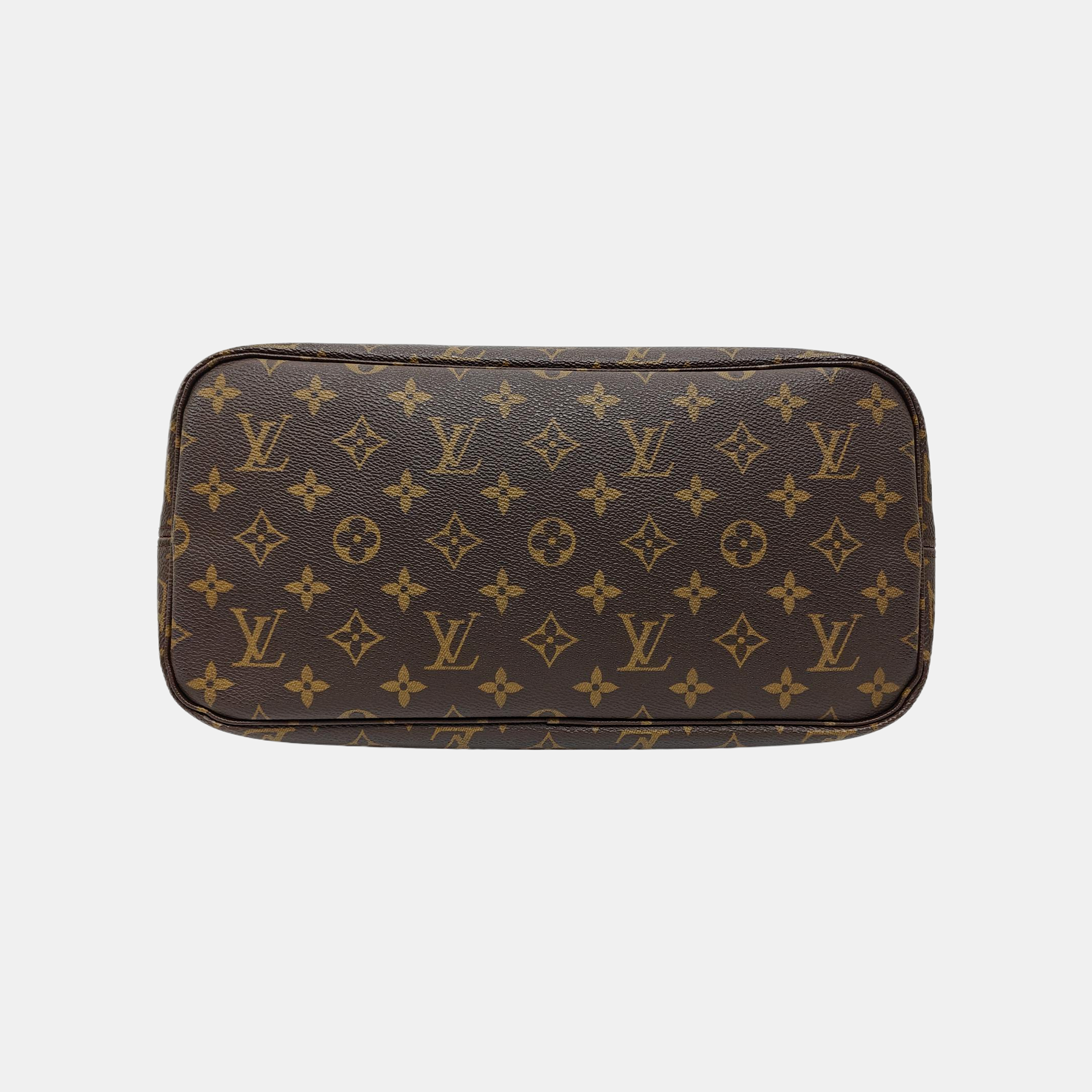 NEVERFULL MM Monogram Coated Canvas Brown