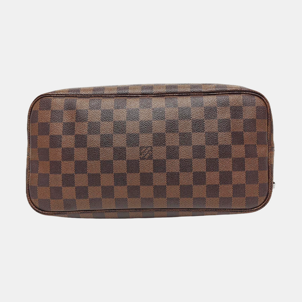 Authenticated pre-owned  NEVERFULL MM Damier Ebene Coated Canvas Brown - Tote Bag at Looply