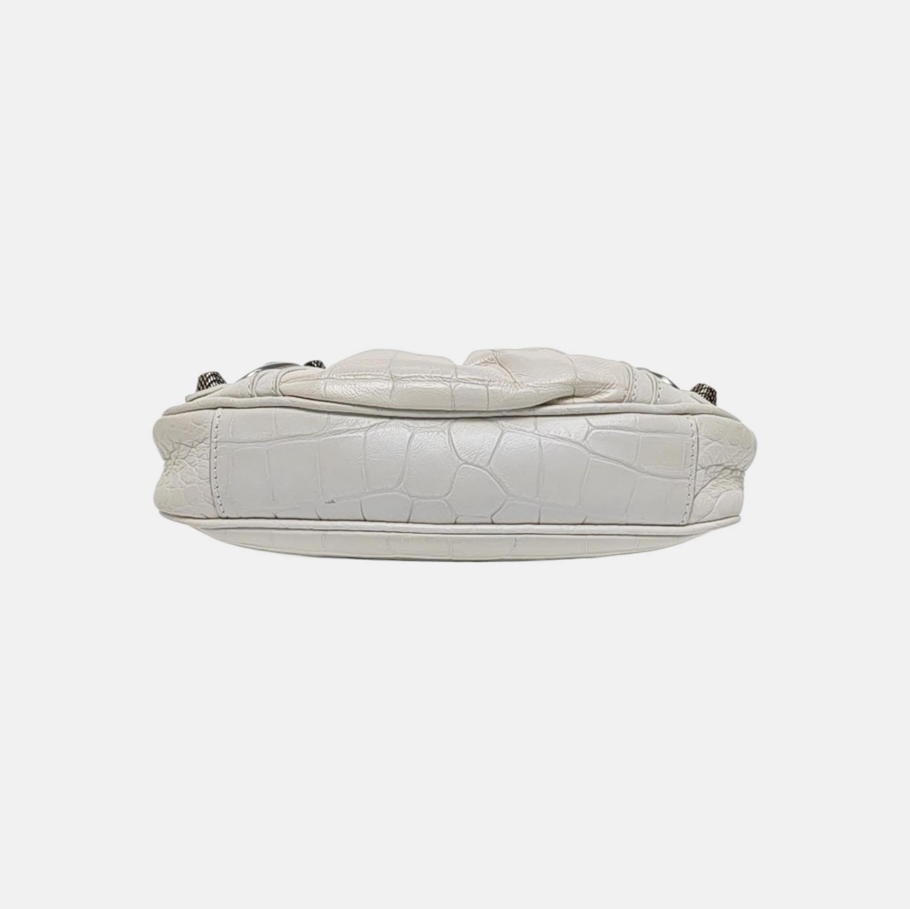 Le Cagole Mini Calfskin White