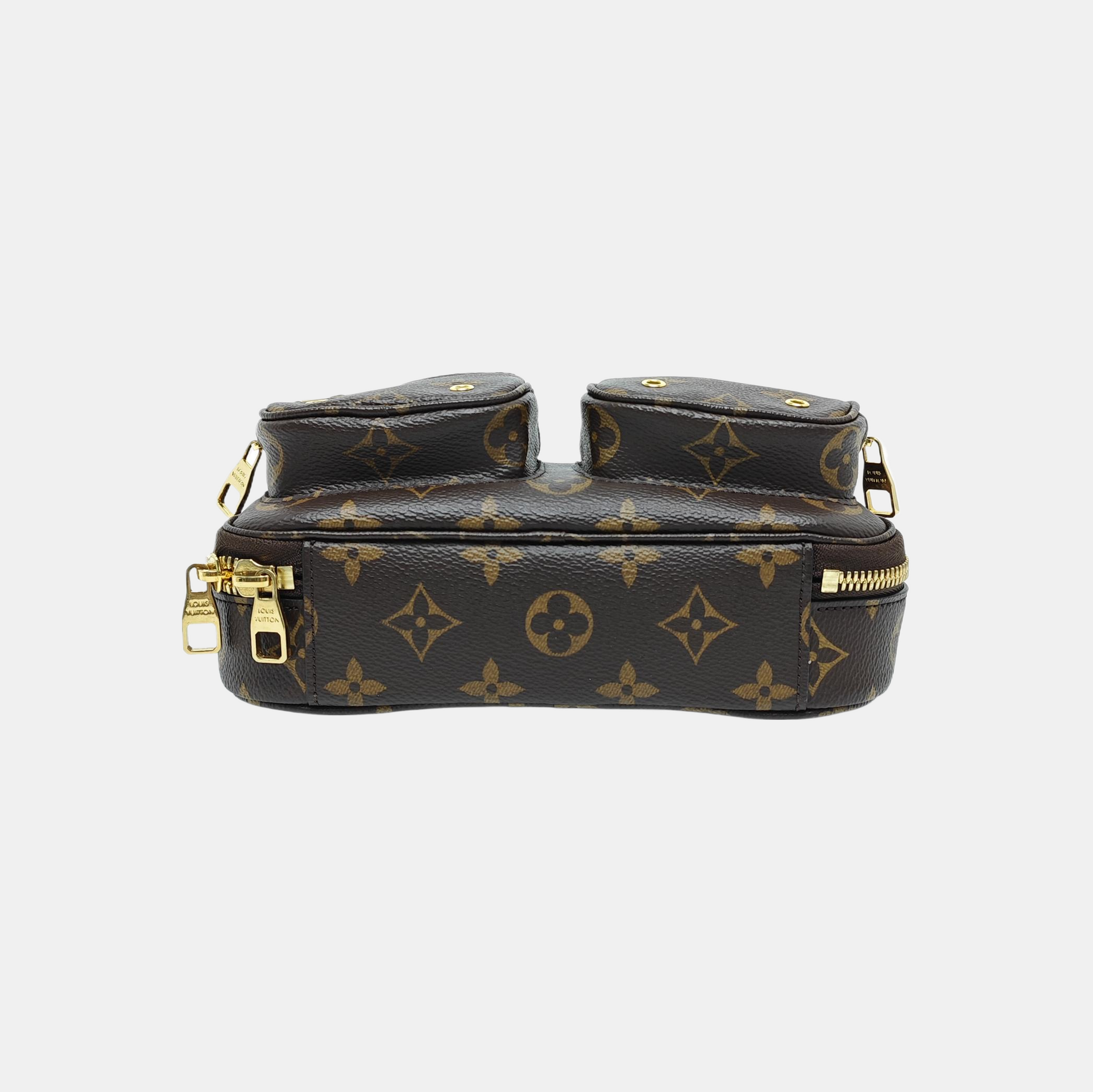 UTILITY Monogram Coated Canvas Brown