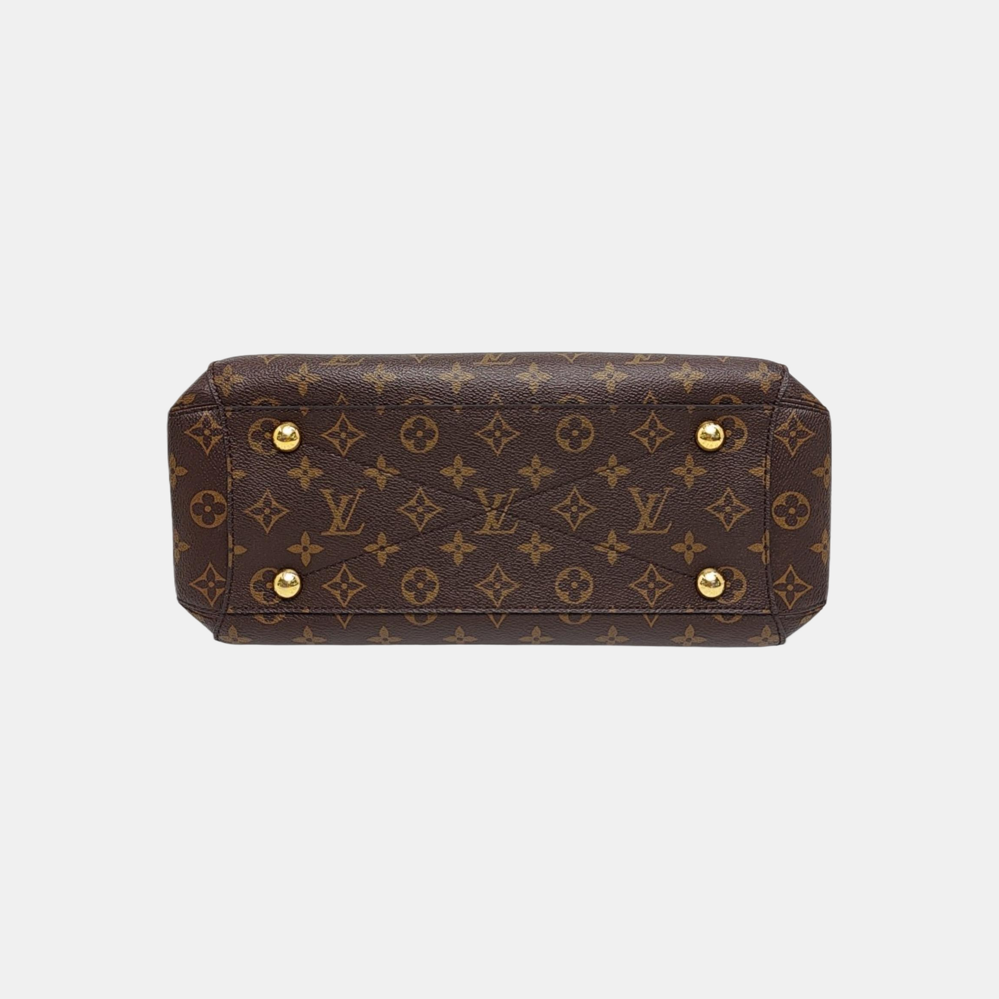 MONTAIGNE MM Monogram Coated Canvas Brown