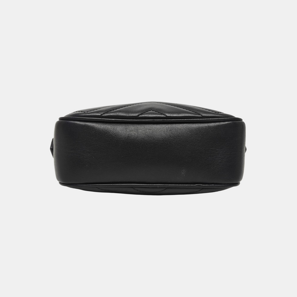 GG Marmont Mini Quilted Calfskin Black