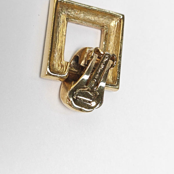 Metal Gold Clip On Earrings