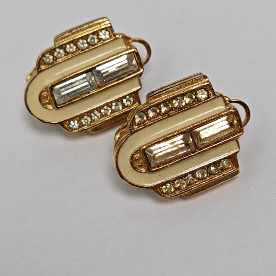 Metal Gold Clip On Earrings