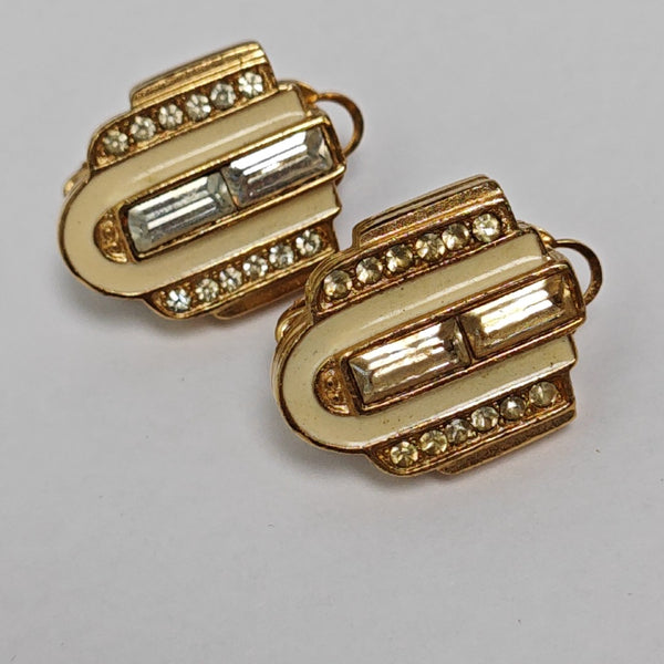 Metal Gold Clip On Earrings