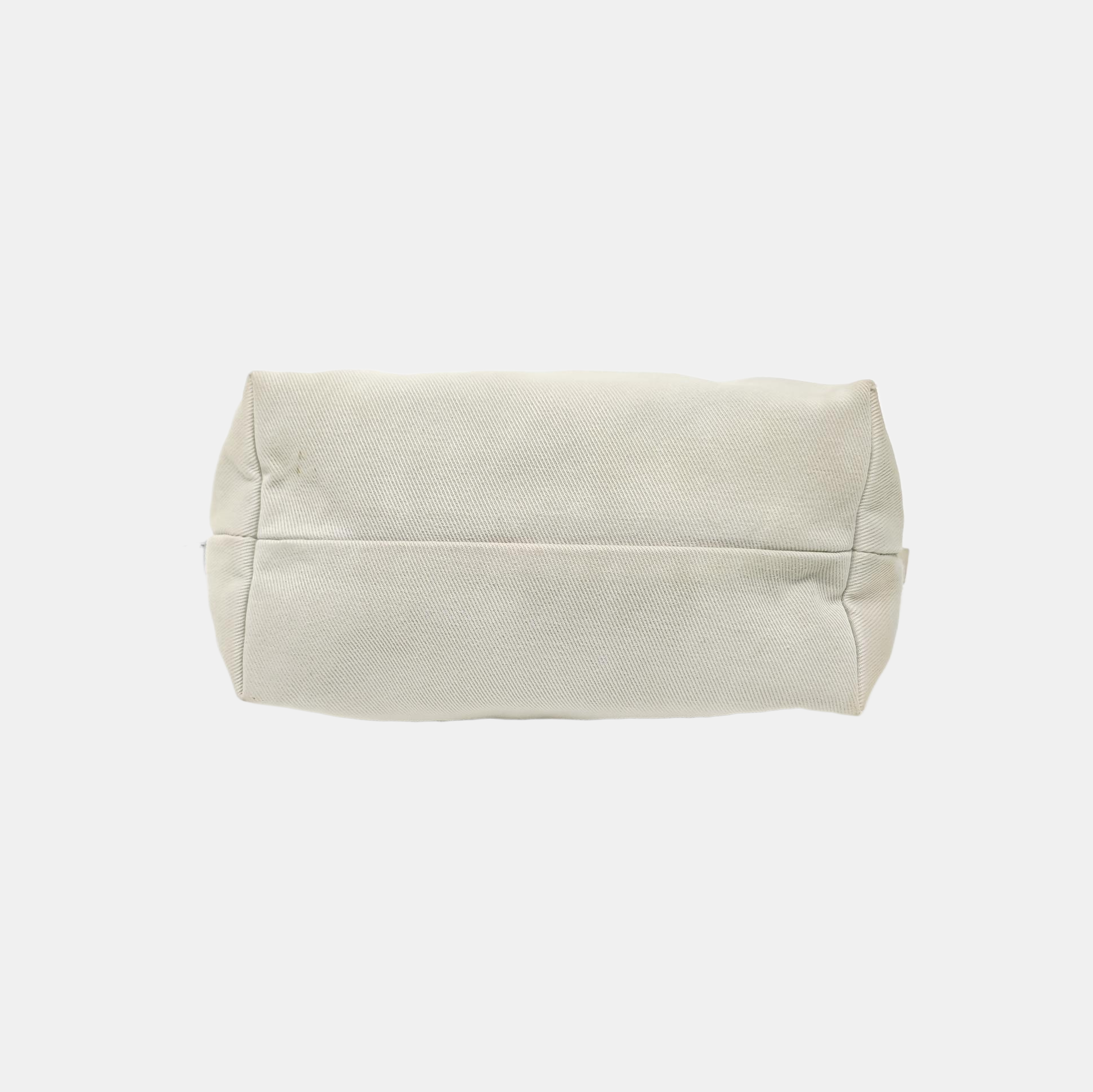 Canvas Top Handle Bag White