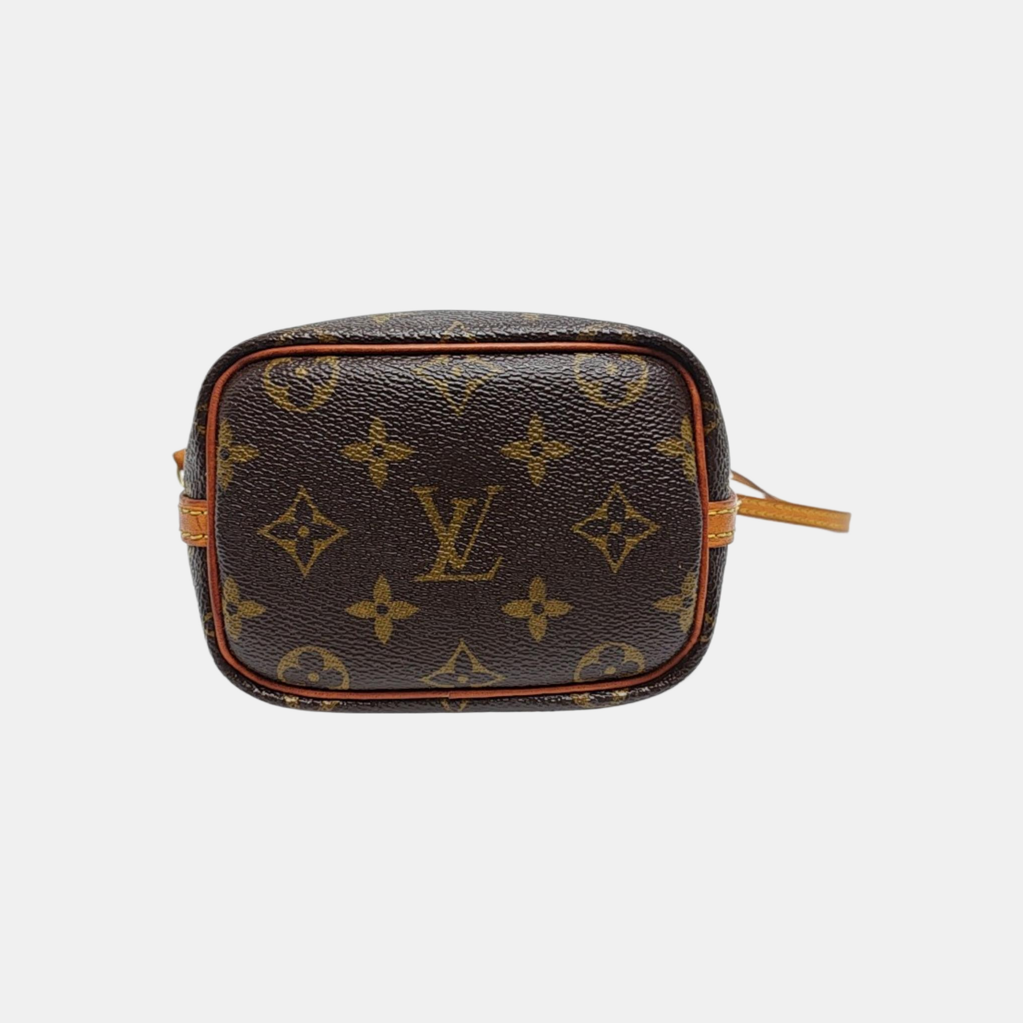 NÉONOÉ Nano Monogram Coated Canvas Brown