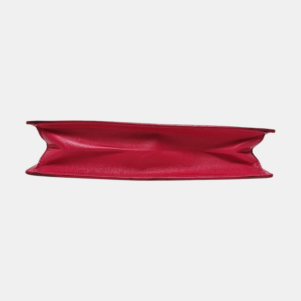 Calfskin Clutch Red