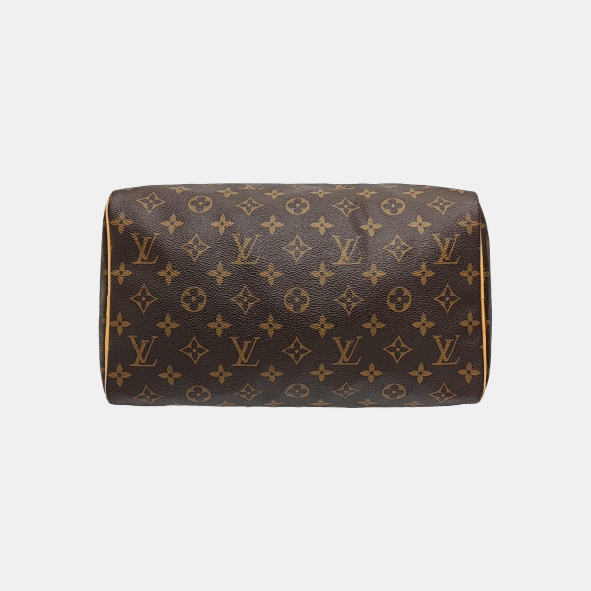 SPEEDY 30 Monogram Coated Canvas Brown