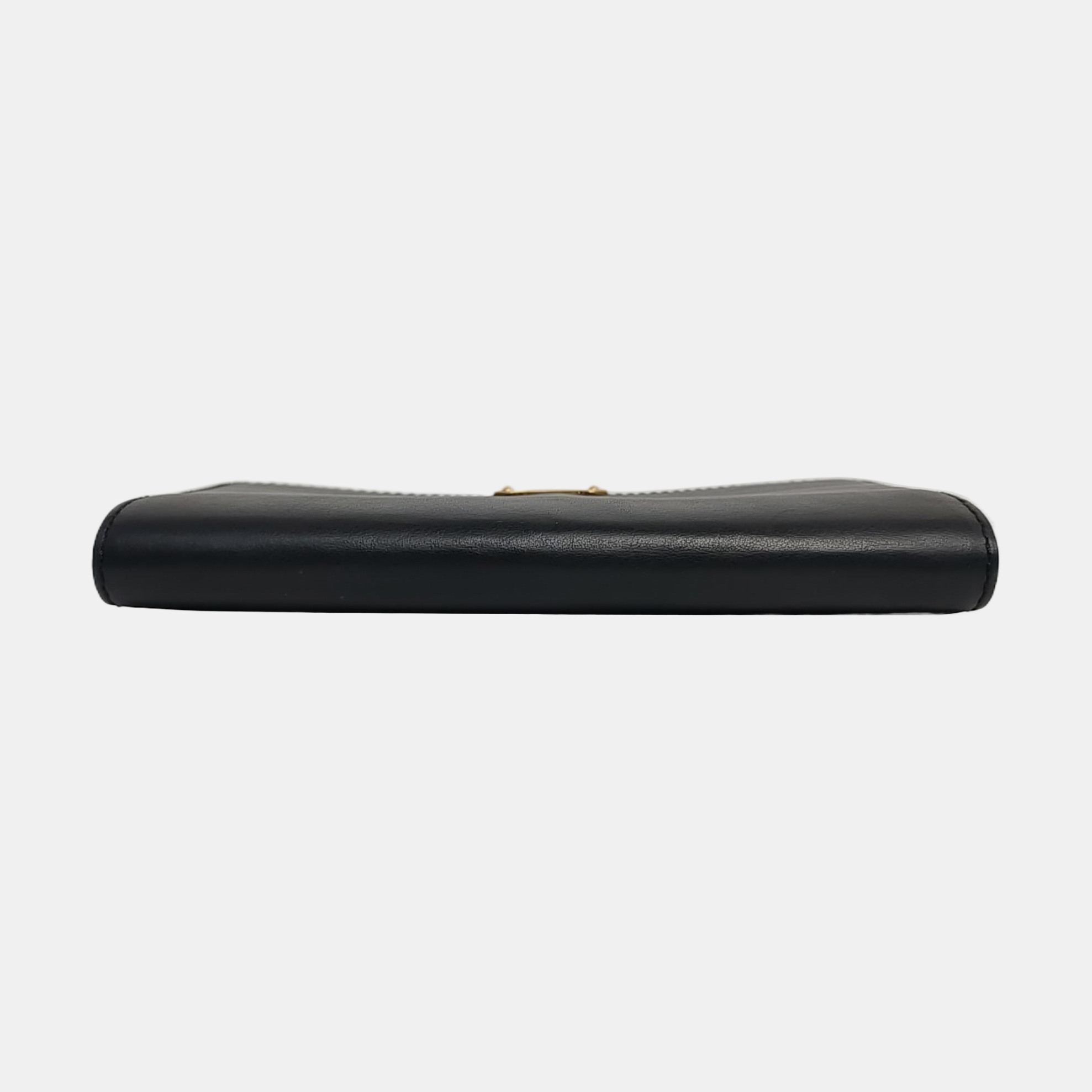 Langley Calfskin Black Wallet