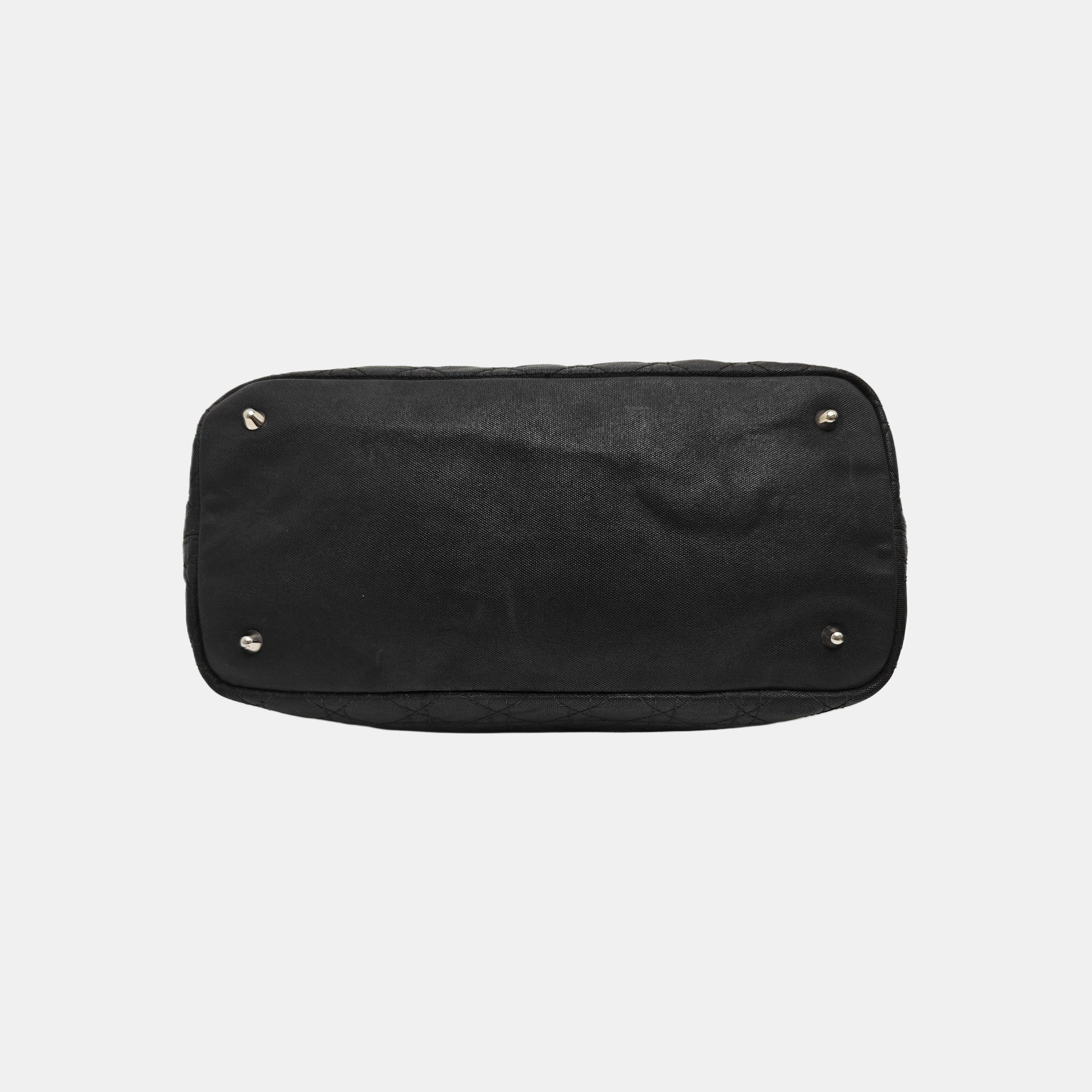 Panarea Cannage Coated Canvas Black