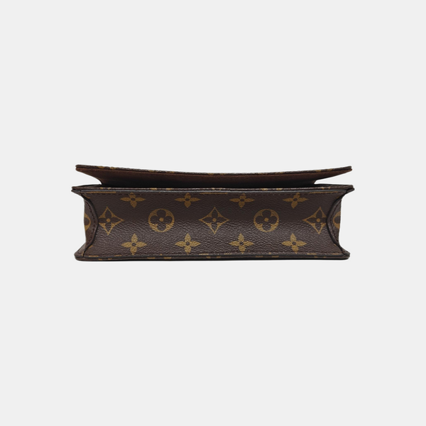 Lily Monogram Coated Canvas Brown