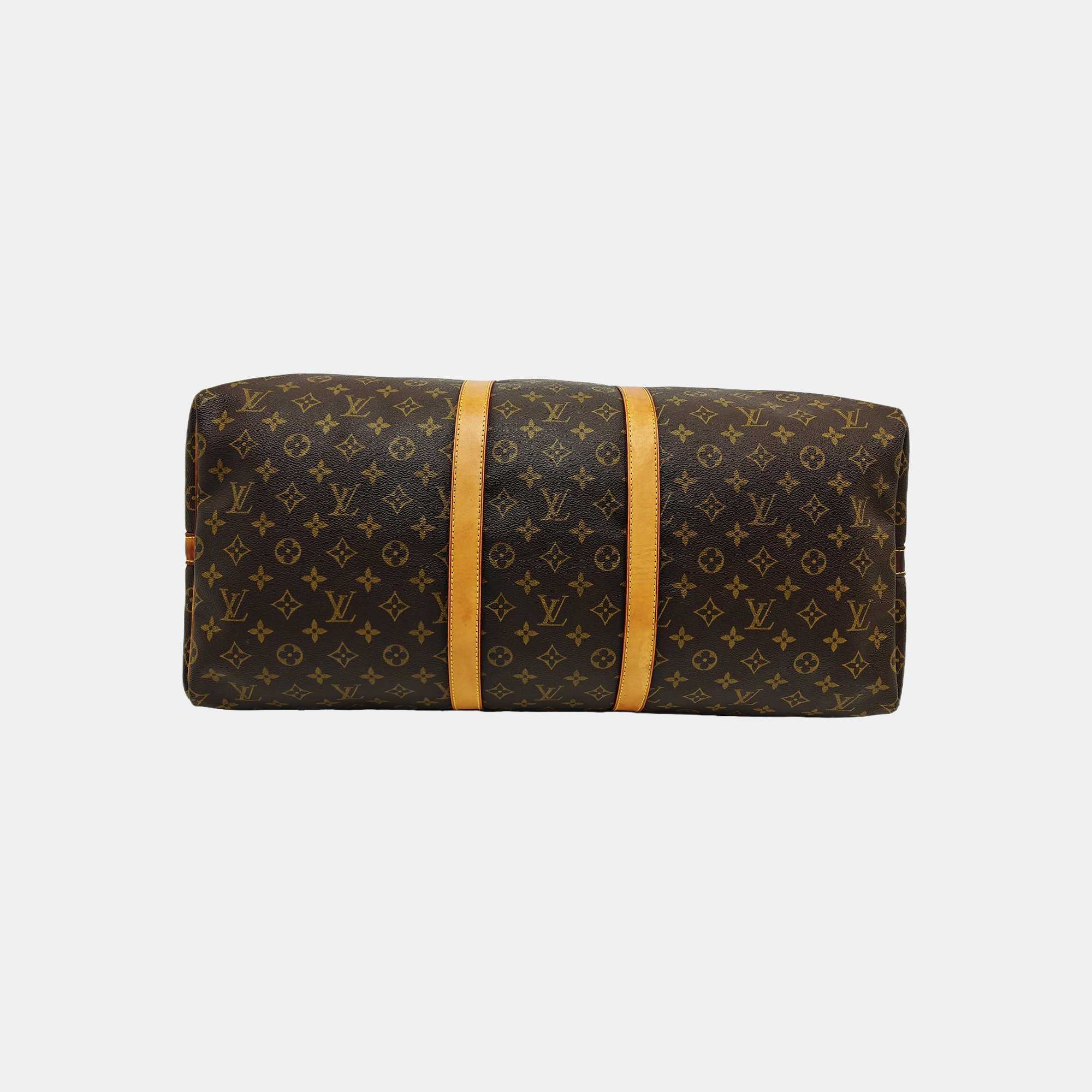 SAC SOUPLE 55 Monogram Coated Canvas Brown