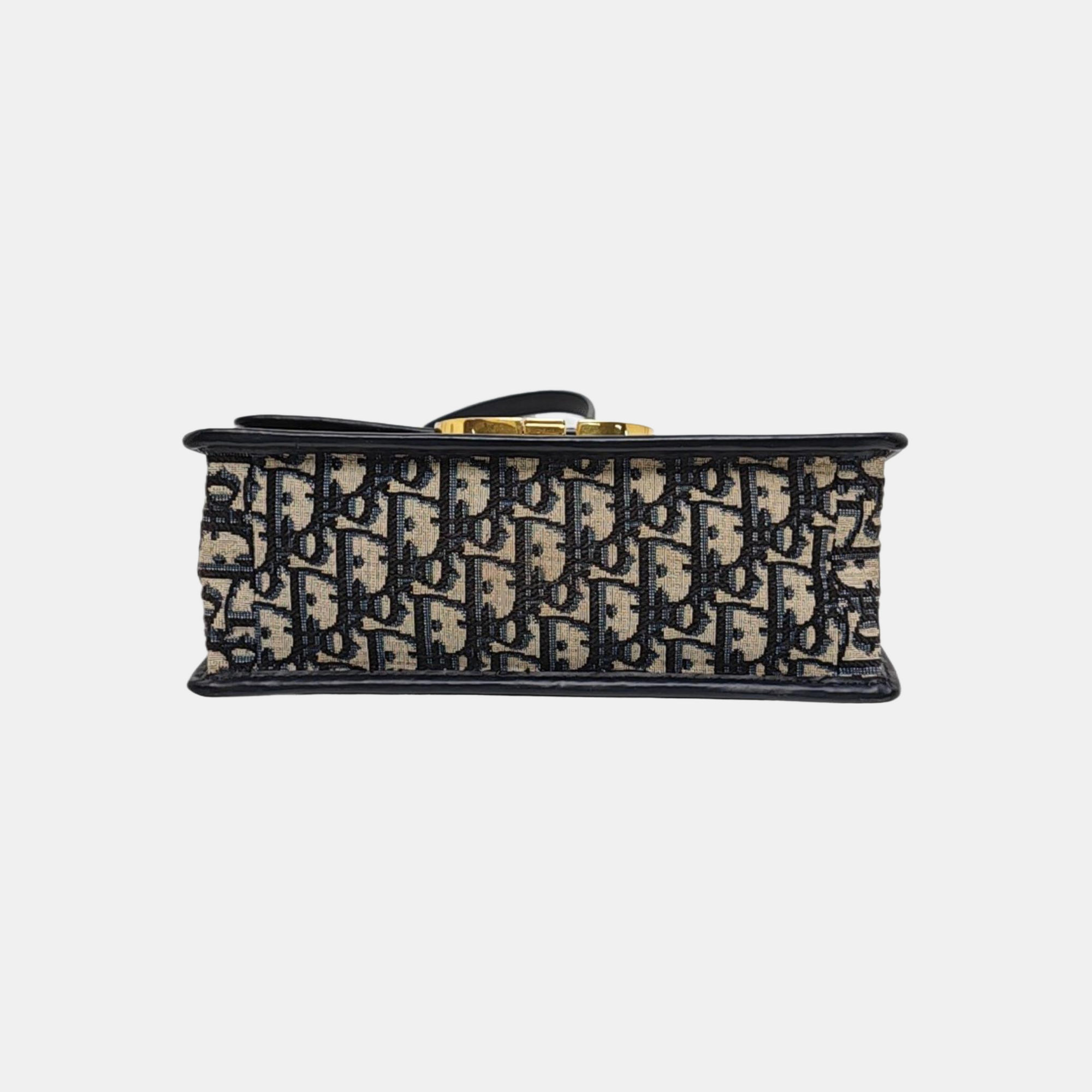30 Montaigne Oblique Canvas Blue