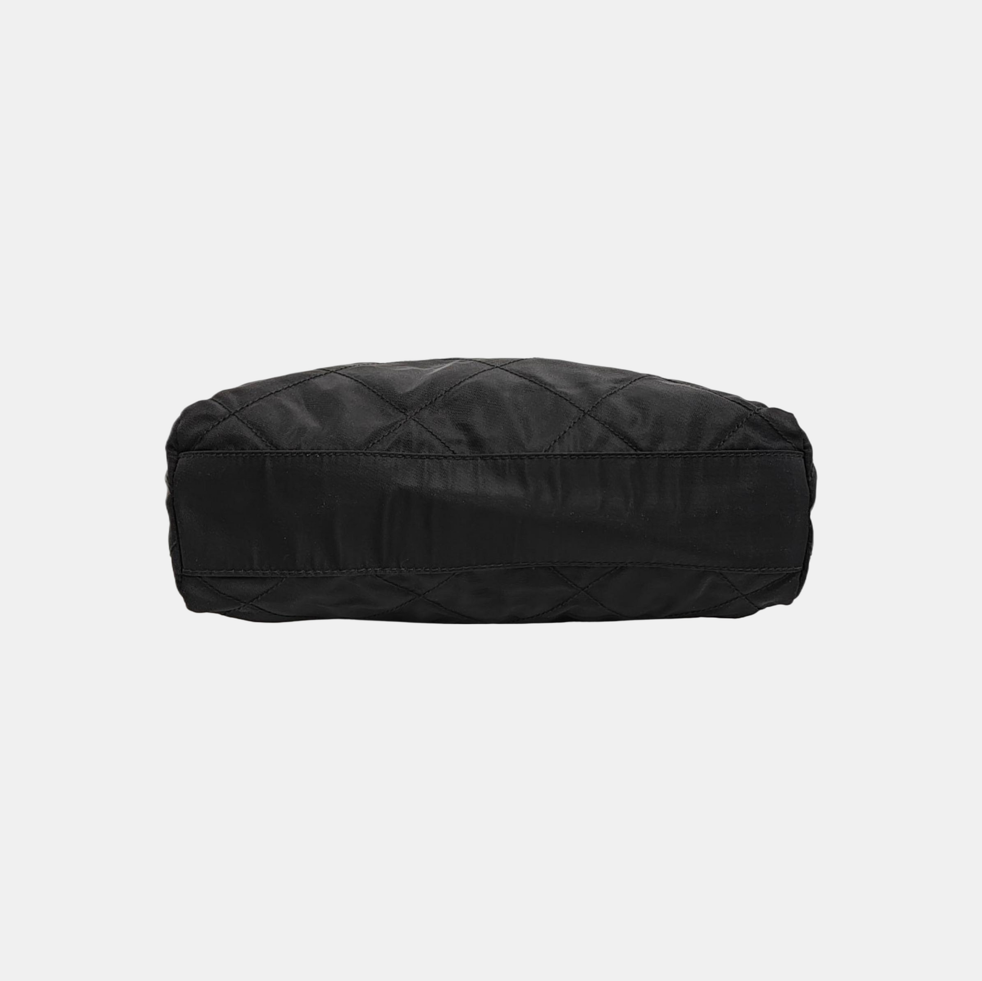 Nylon Quilted Nylon Black
