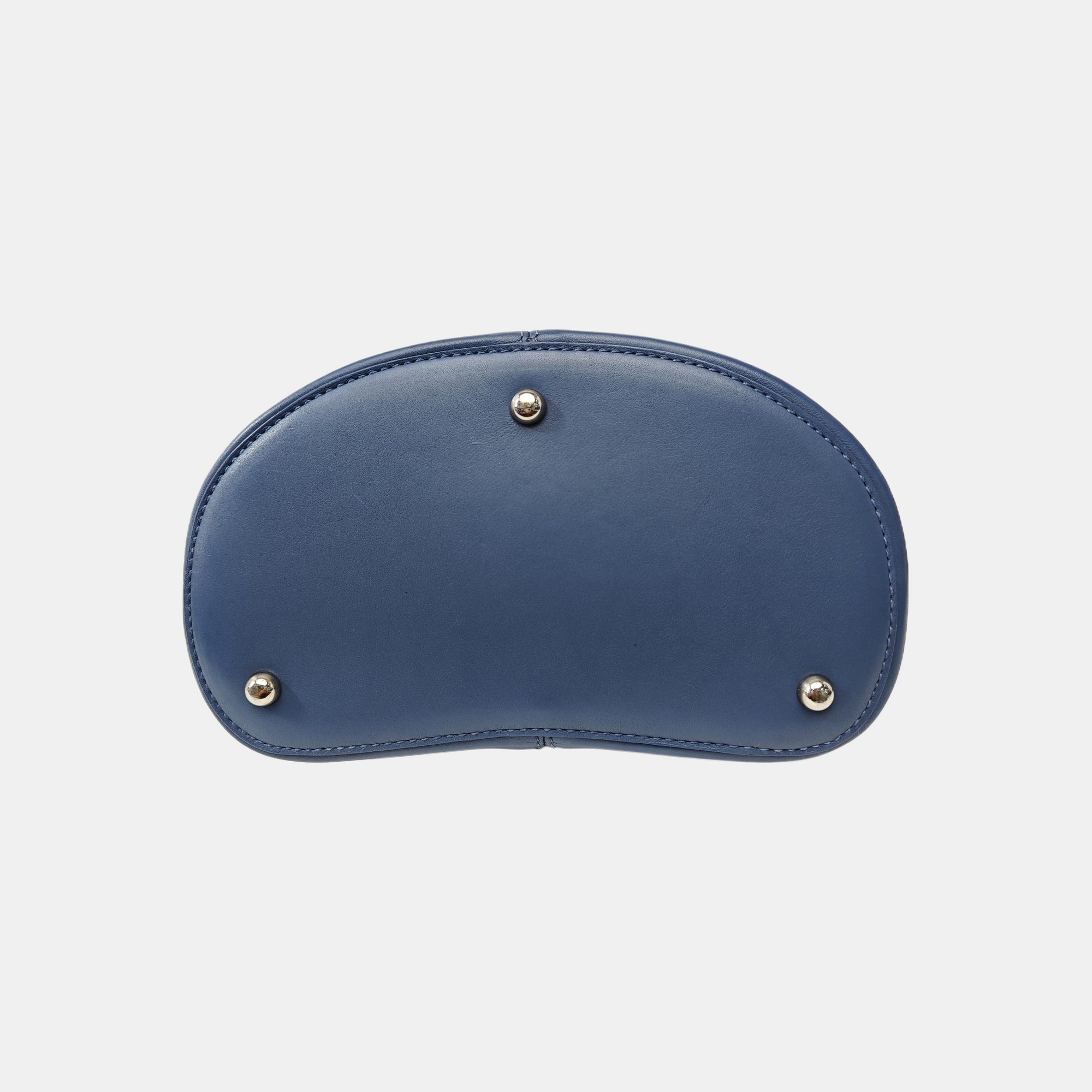 Calfskin Shoulder Bag Blue