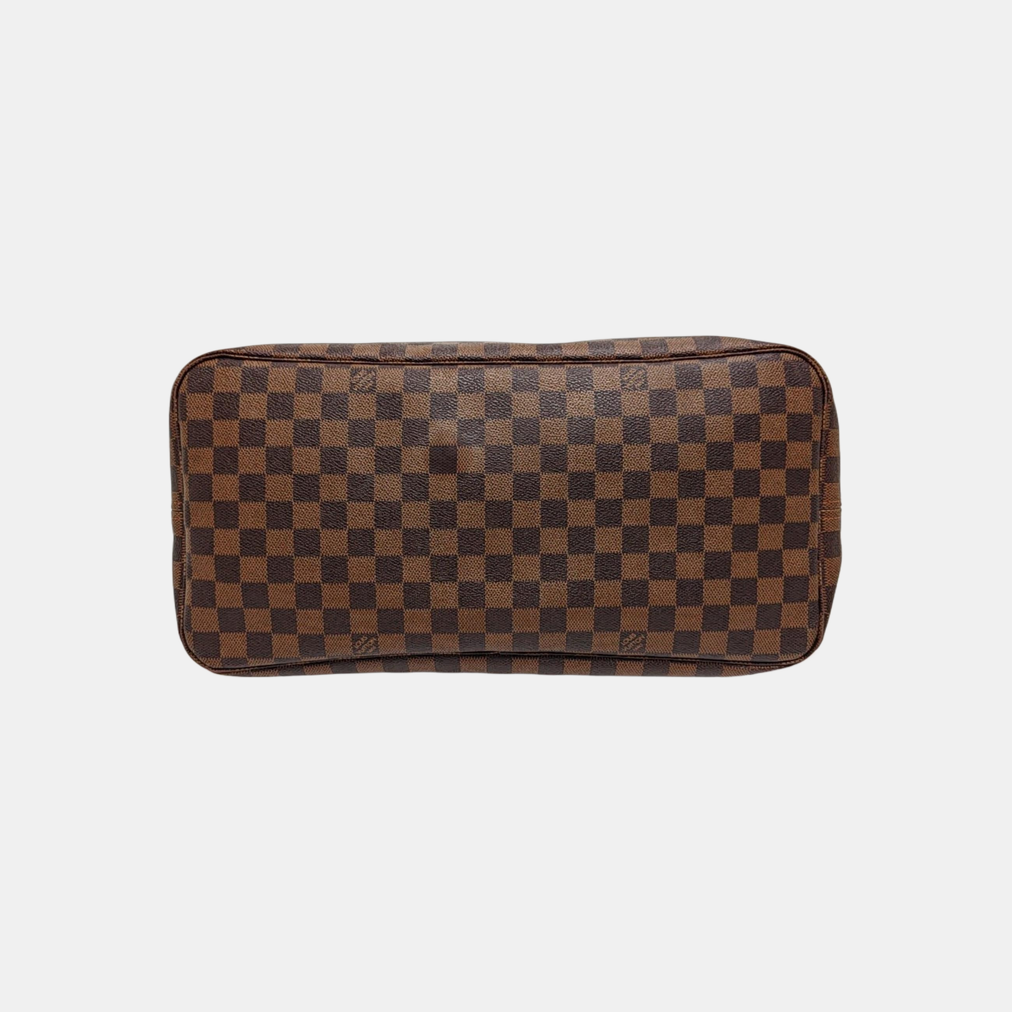 NEVERFULL GM Damier Ebene Coated Canvas Brown