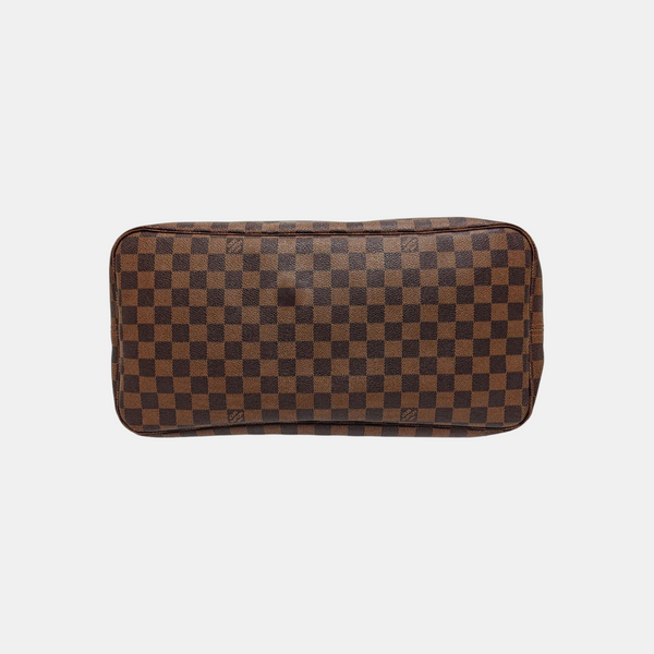 NEVERFULL GM Damier Ebene Coated Canvas Brown