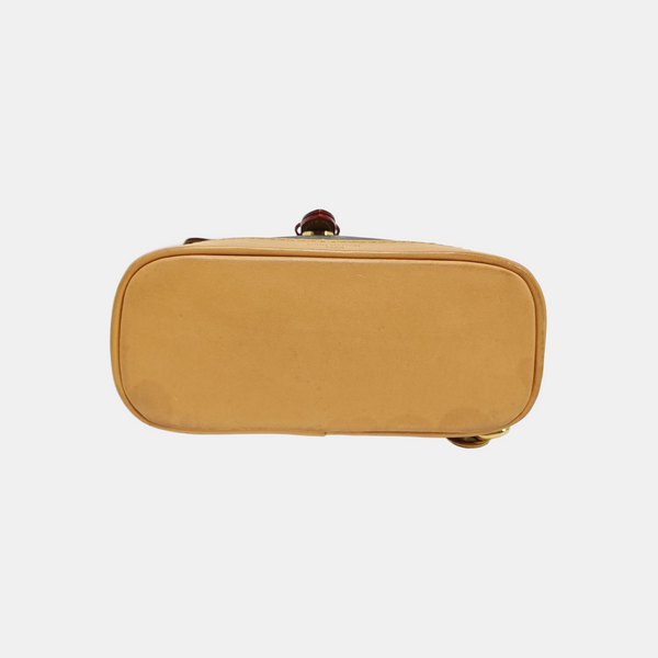 SOHO Mini Monogram Coated Canvas Brown