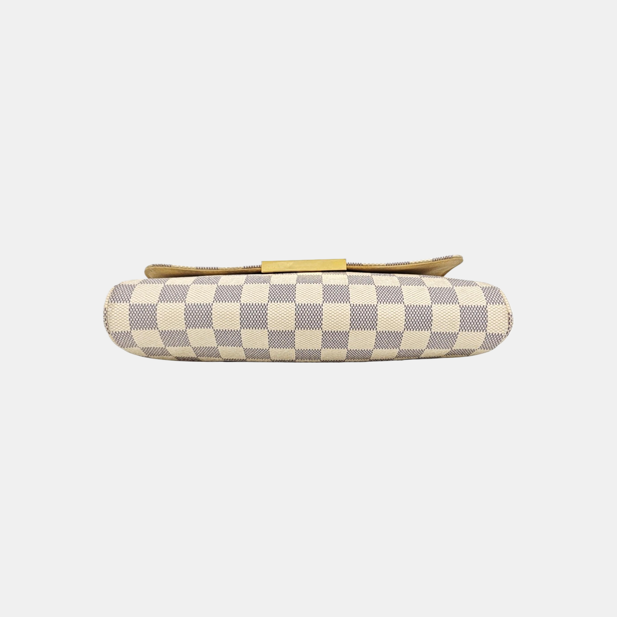 FAVORITE PM Damier Azur Coated Canvas White