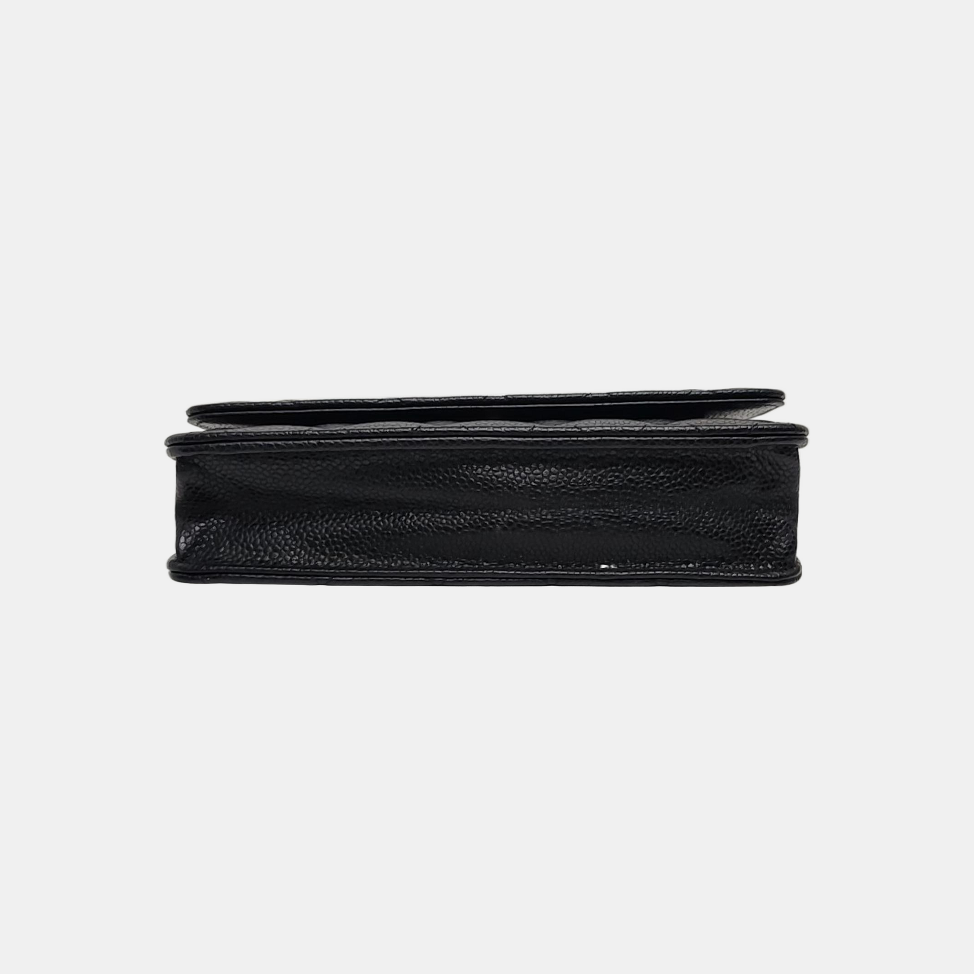 WOC Quilted Grained Calfskin Black