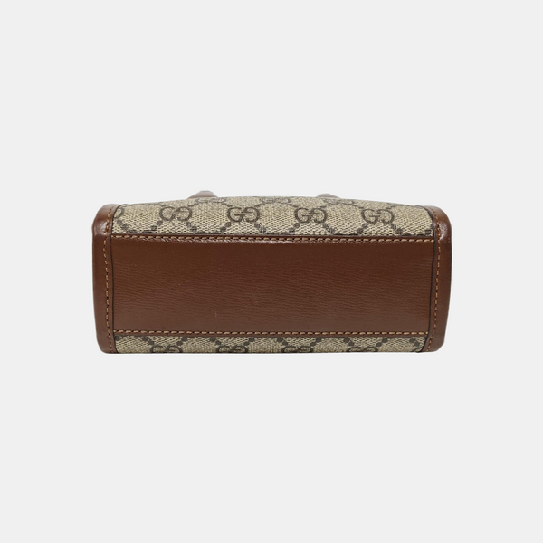 Retro Mini Monogram Coated Canvas Beige
