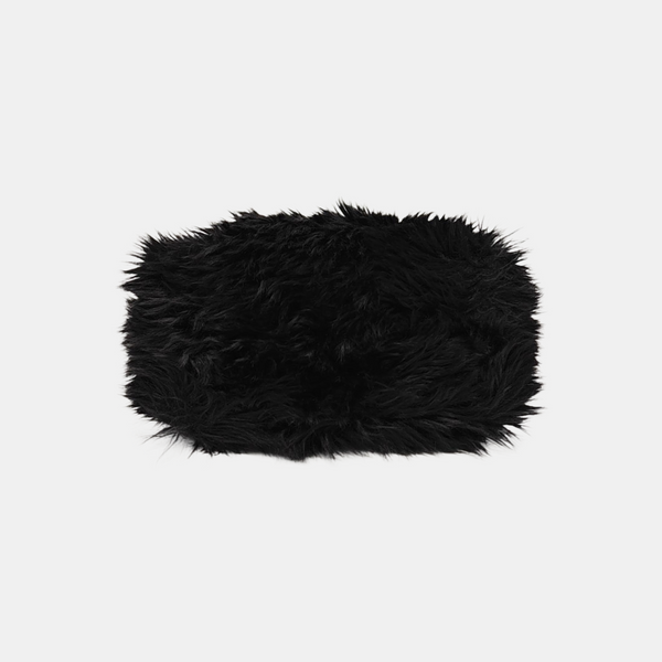 Fur Tote Bag Black