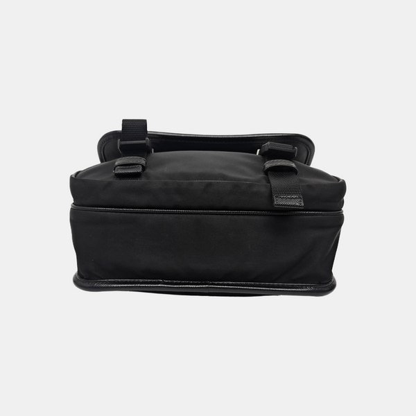 Nylon Shoulder Bag Black