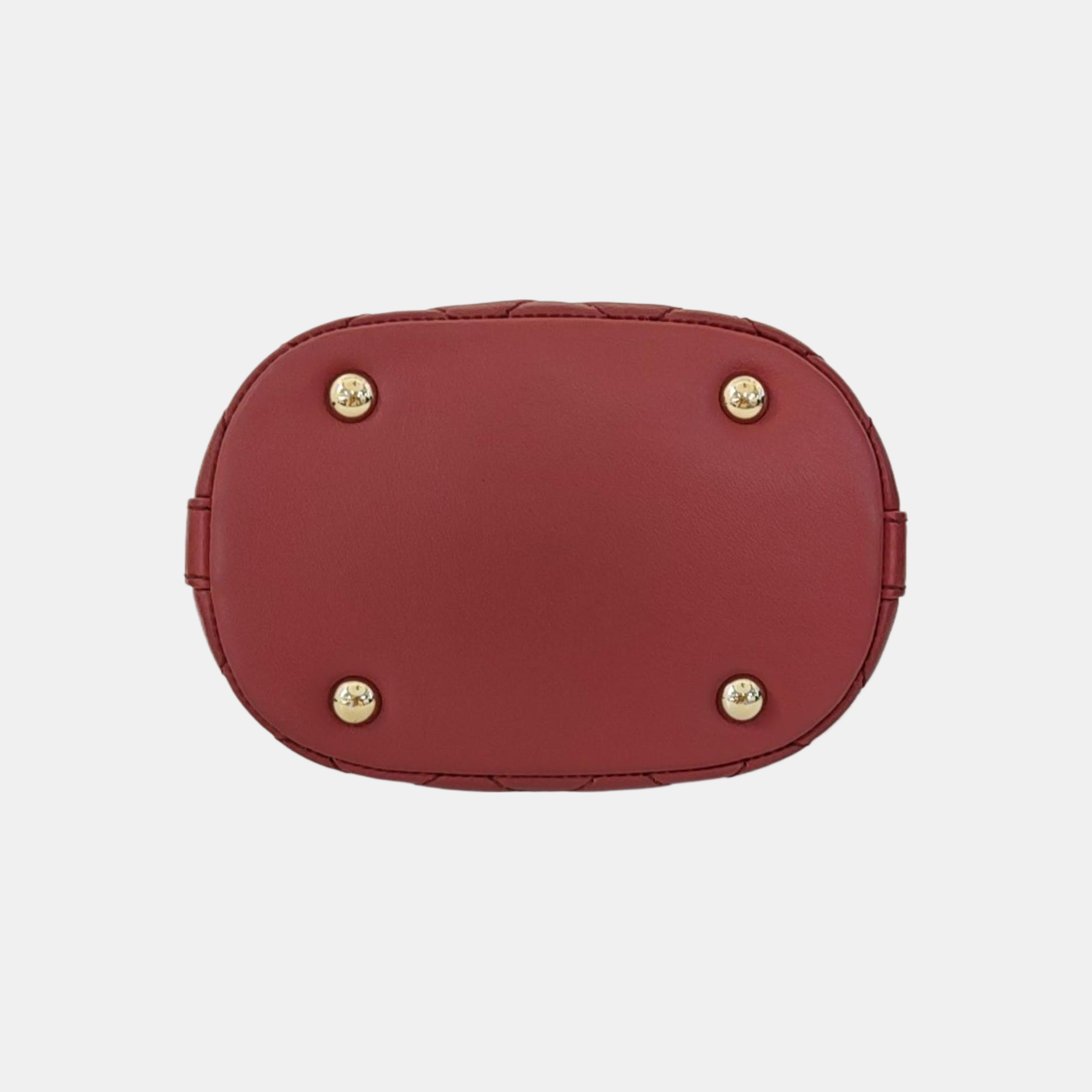 Quilted Calfskin Shoulder Bag Red