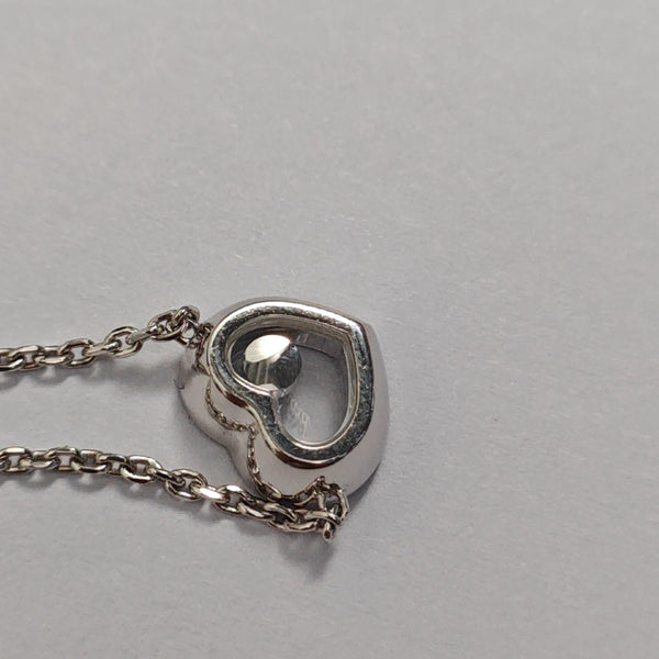 HAPPY DIAMONDS 18k White Gold Silver Necklace