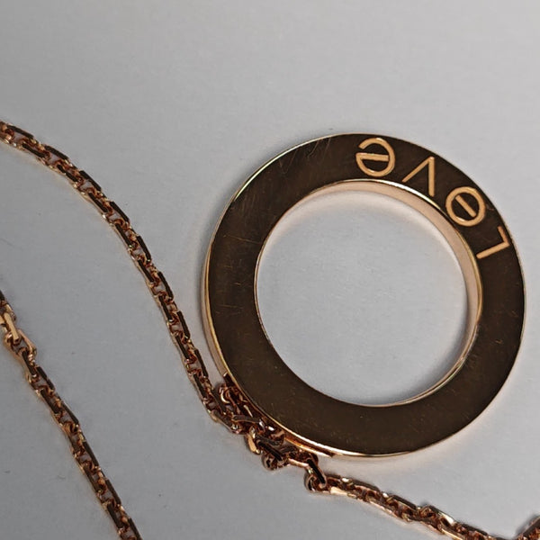 LOVE 18k Rose Gold Necklace