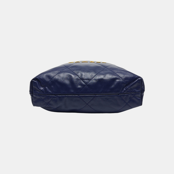 CHANEL 22 Small Quilted Calfskin Blue
