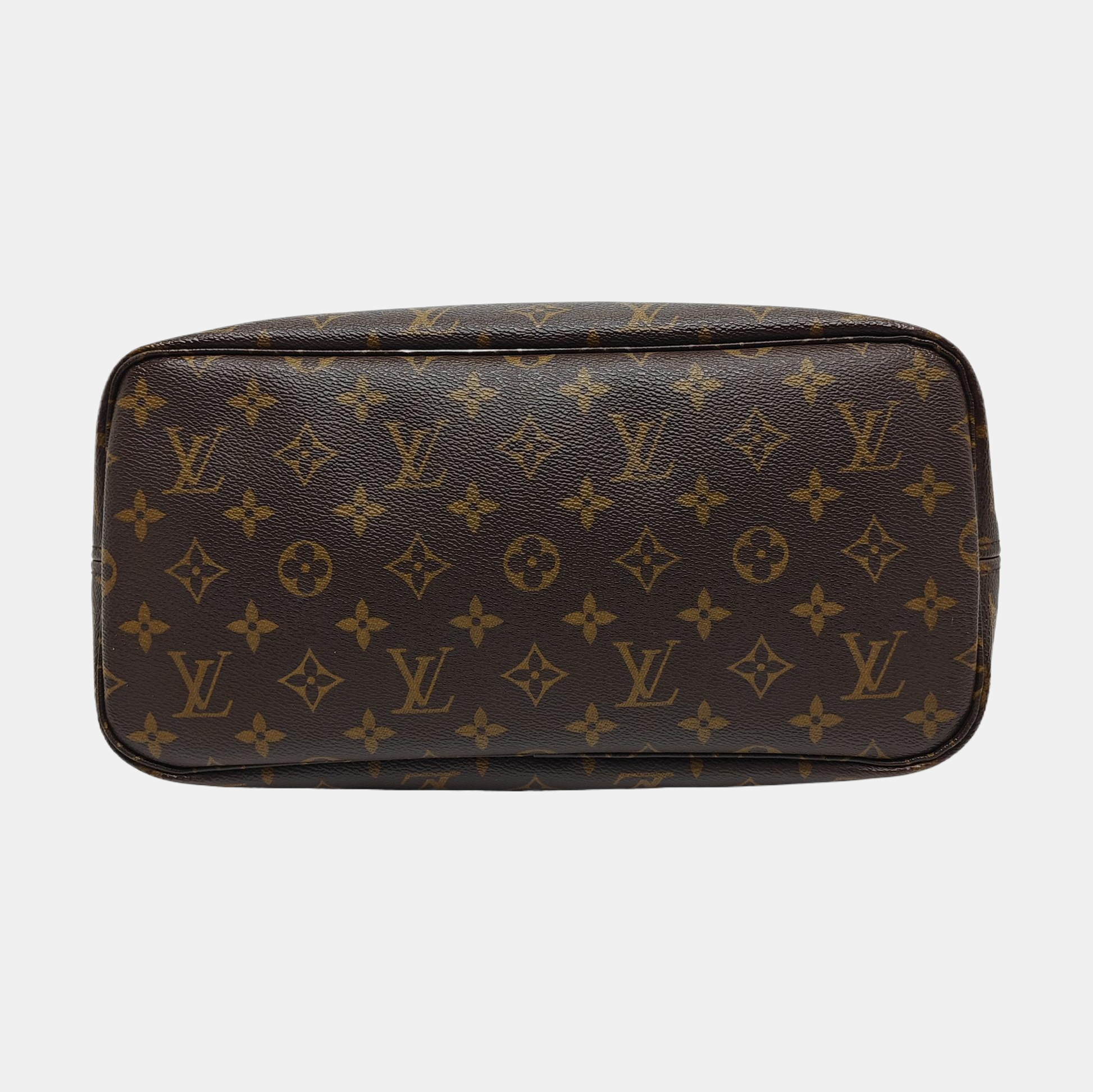 NEVERFULL MM Monogram Coated Canvas Brown