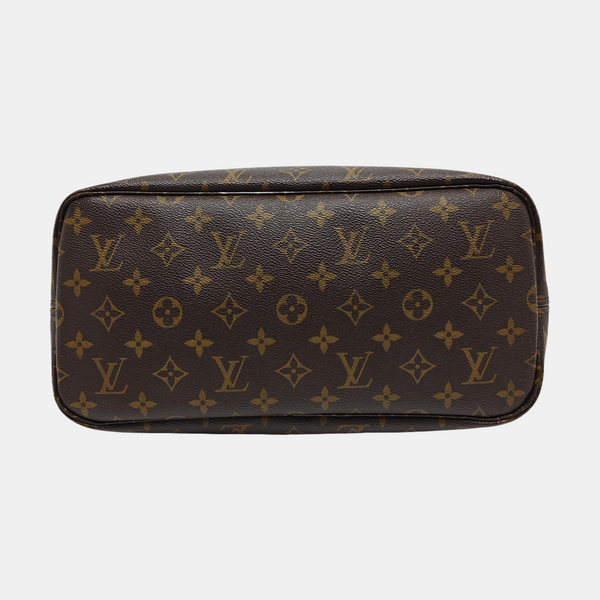 NEVERFULL MM Monogram Coated Canvas Brown