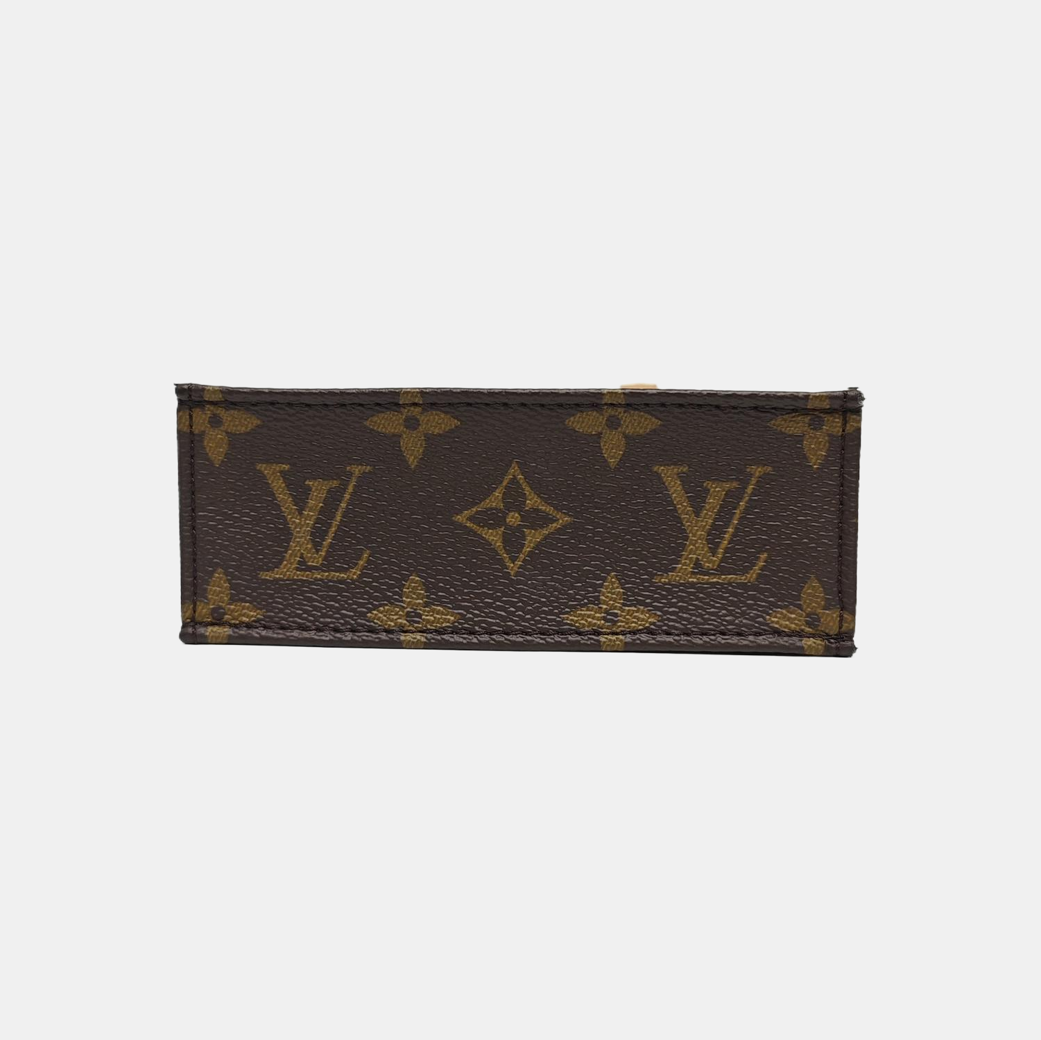 SAC PLAT Mini Monogram Coated Canvas Brown