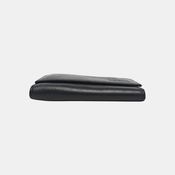 Saffiano Calfskin Key Pouch Black