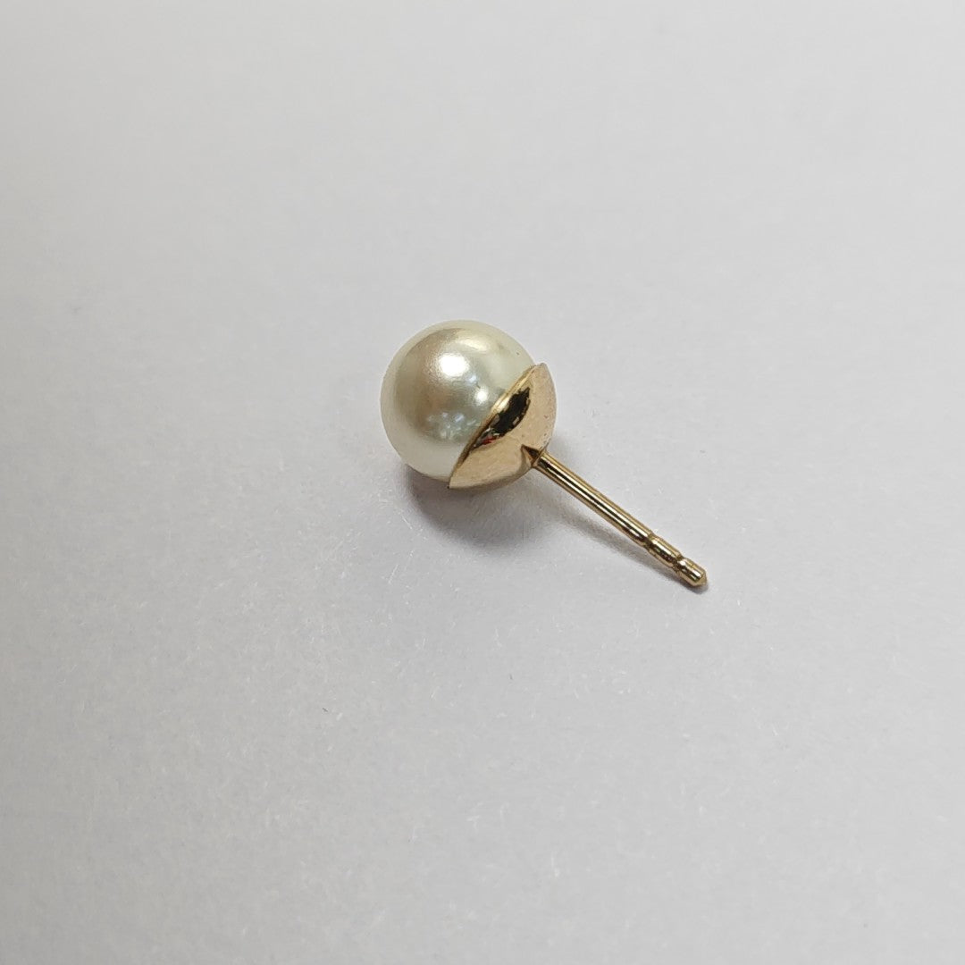 Dior Tribales Metal White Stud Earrings